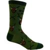 Crazy Dog T-Shirts Men’s Dad Socks Funny Fathers Day Graphic Novelty Footwear(Bucking Papa – Green)