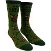 Crazy Dog T-Shirts Men’s Dad Socks Funny Fathers Day Graphic Novelty Footwear(Bucking Papa – Green)