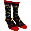 Crazy Dog T-Shirts Men’s Dad Socks Funny Fathers Day Graphic Novelty Footwear(Chillin Grillin)