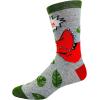 Crazy Dog T-Shirts Men’s Dad Socks Funny Fathers Day Graphic Novelty Footwear(Dadasaurus – Grey)