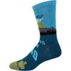 Crazy Dog T-Shirts Men’s Dad Socks Funny Fathers Day Graphic Novelty Footwear(Fishing Buddy Dad)