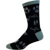 Crazy Dog T-Shirts Men’s Dad Socks Funny Fathers Day Graphic Novelty Footwear(Papa Wolf)