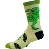Crazy Dog T-Shirts Men’s Dad Socks Funny Fathers Day Graphic Novelty Footwear(Papasaurus)
