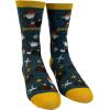 Crazy Dog T-Shirts Men’s Gnomad Socks Funny Roaming Gnome Travel Graphic Novelty Footwear