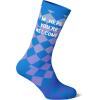Crazy Dog T-Shirts Men’s I’m Here, You’re Welcome Socks Funny Sarcastic Rude Checkered Footwear