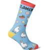 Crazy Dog T-Shirts Men’s Llamen Socks Funny Llama Ramen Noodles Takeout Novelty Graphic Footwear
