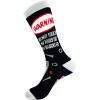 Do Not Touch My Tools Or My Daughter Funny Novelty Socks Gag Gift for Dad Crazy (Black) – Mens (7-12)