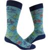 Crazy Dog T-Shirts Funny Cycling Socks for Men – Cyclologist Bike Graphic Crew Socks – Soft Cotton Blend Novelty Footwear – Sarcastic Gift for Cyclists and Psychology Fans