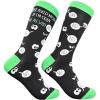 Crazy Dog T-Shirts Funny Socks for Men with Hilarious Puns – Footware for Guys with Sarcastic Dad Jokes(Asked Myself Crazy)