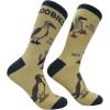 Crazy Dog T-Shirts Funny Socks for Men with Hilarious Puns – Footware for Guys with Sarcastic Dad Jokes(Boobies)