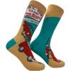 Crazy Dog T-Shirts Funny Socks for Men with Hilarious Puns – Footware for Guys with Sarcastic Dad Jokes(Cam L Tow)