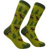 Crazy Dog T-Shirts Funny Socks for Men with Hilarious Puns – Footware for Guys with Sarcastic Dad Jokes(Meese)