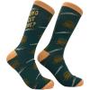 Crazy Dog T-Shirts Funny Socks for Men with Hilarious Puns – Footware for Guys with Sarcastic Dad Jokes(Who Cut One)
