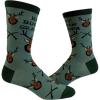 Crazy Dog T-Shirts Men’s Dad Socks Funny Fathers Day Graphic Novelty Footwear(Buckin Grandpa – Green)