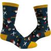 Crazy Dog T-Shirts Men’s Gnomad Socks Funny Roaming Gnome Travel Graphic Novelty Footwear