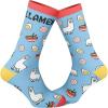 Crazy Dog T-Shirts Men’s Llamen Socks Funny Llama Ramen Noodles Takeout Novelty Graphic Footwear