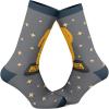 Crazy Dog T-Shirts Men’s Trophy Husband Socks Funny Best Hubby Award Sparkling Gold Footwear