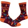 Crazy Dog T-Shirts Women’s Awesome Wife Socks Cute Funny Relationsip Wedding Marrinage Novelty Footwear