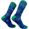 Crazy Dog T-Shirts Women’s Never Trust An Atom They Make Up Everything Socks Funny Nerdy Science Joke Footwear