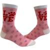Youth Cat and Dog Socks Funny Cute Pet Animal Graphic Novelty Footwear For Kids(Love Paw)