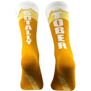 Crazy Dog T-Shirts Funny Socks for Men with Hilarious Puns – Footware for Guys with Sarcastic Dad Jokes(Beer Glass)