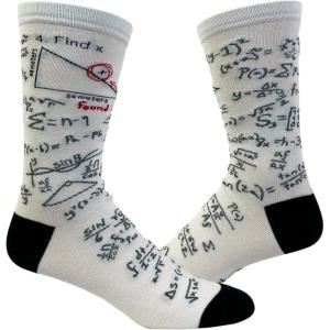 Crazy Dog T-Shirts Men’s Find X Socks Funny Nerdy Math Science Sarcastic Graphic Novelry Footwear