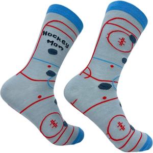 Crazy Dog T-Shirts Women’s Hockey Mom Socks Funny Cute Ice Rink Momma Footwear