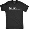 Mens Funner Definition Funny Gooder Than Regular Fun Sarcastic Graphic T Shirt(Heather Black)