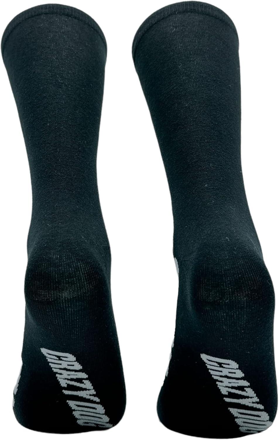 imageCrazy Dog TShirts Mens Feet Bones Socks Funny Spooky Skeleton Bone Joke Footwear