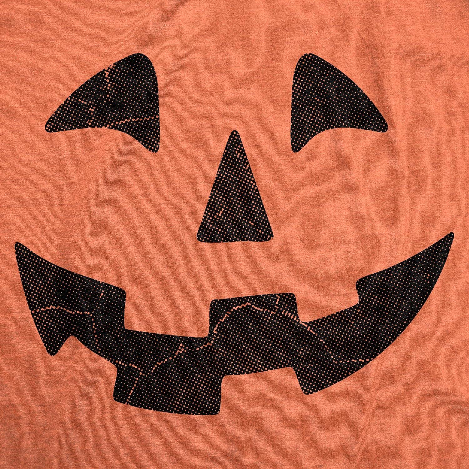 imageMens Funny T Shirts Giant Jack O Lantern Face Sarcastic Halloween Graphic Novelty Tee for MenHeather Orange Giant Jack O Lantern