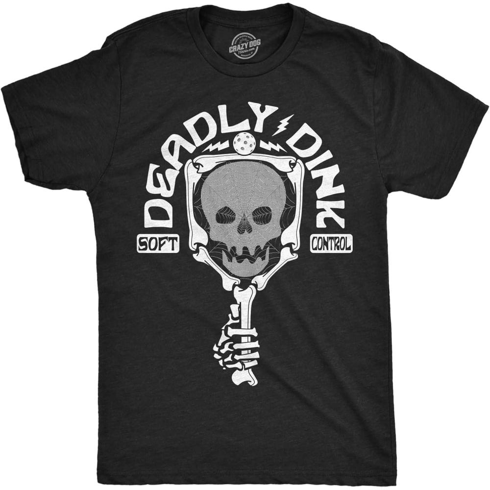 imageMens Deadly Dink Pickleball T Shirt Funny Shirt Pickleball Tee for Guys
