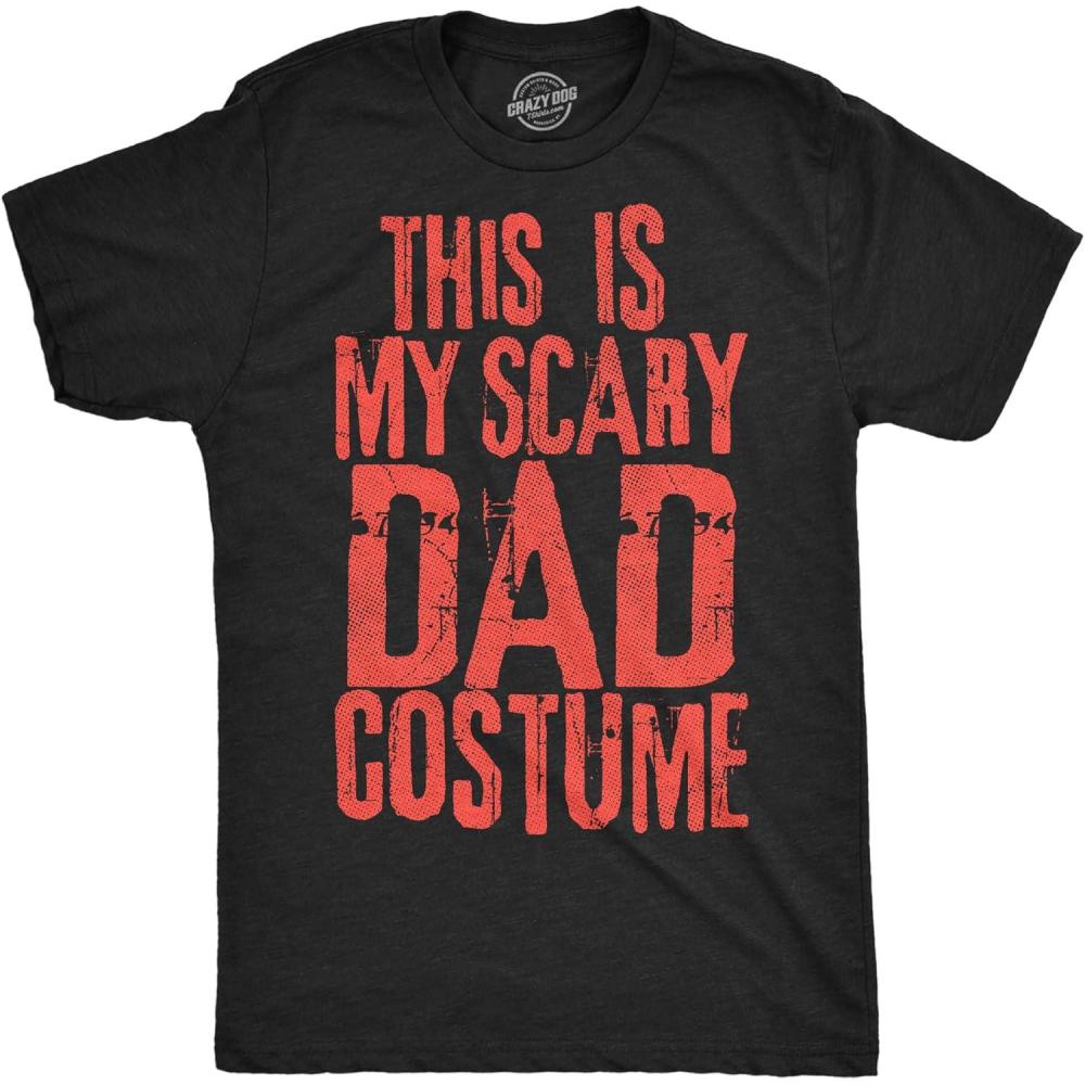 imageMens Funny T Shirts This is My Scary Dad Costume Sarcastic Halloween Graphic Novelty Tee for Men