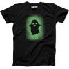 Glowing Ghost Glow in The Dark Shirt Scary Halloween T Shirt Cool Costume Tee(Black)