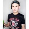 Mens Blood Light T Shirt Funny Halloween Beer Parody Vampire Tee for Guys(Heather Black)