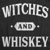 Mens Witches and Whiskey T Shirt Funny Halloween Drinking Tee(Heather Black)