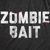 Mens Zombie Bait T Shirt Funny Undead Gas Mask Apocalypse Graphic Novelty Tee(Heather Black)