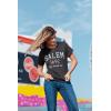Womens Salem Mass 1692 T Shirt Funny Halloween Witch Broom Joke Tee for Ladies(Heather Black – Salem)