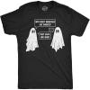 Mens Funny T Shirts Ghost Joke Sarcastic Halloween Bedsheet Ghosts Graphic Novelty Tee for Men