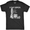 Mens I Cant Spell T Shirt Funny Halloween Witch Owl Spelling Joke Tee for Guys(Heather Black – Spell)