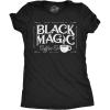 Womens Funny T Shirts Black Magic Coffee Co Sarcastic Halloween Graphic Novelty Tee for Ladies
