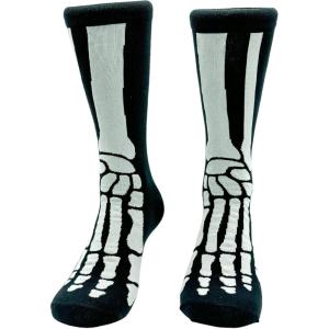 Crazy Dog T-Shirts Men’s Feet Bones Socks Funny Spooky Skeleton Bone Joke Footwear
