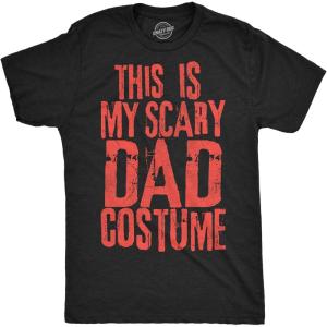 Mens Funny T Shirts This is My Scary Dad Costume Sarcastic Halloween Graphic Novelty Tee for Men