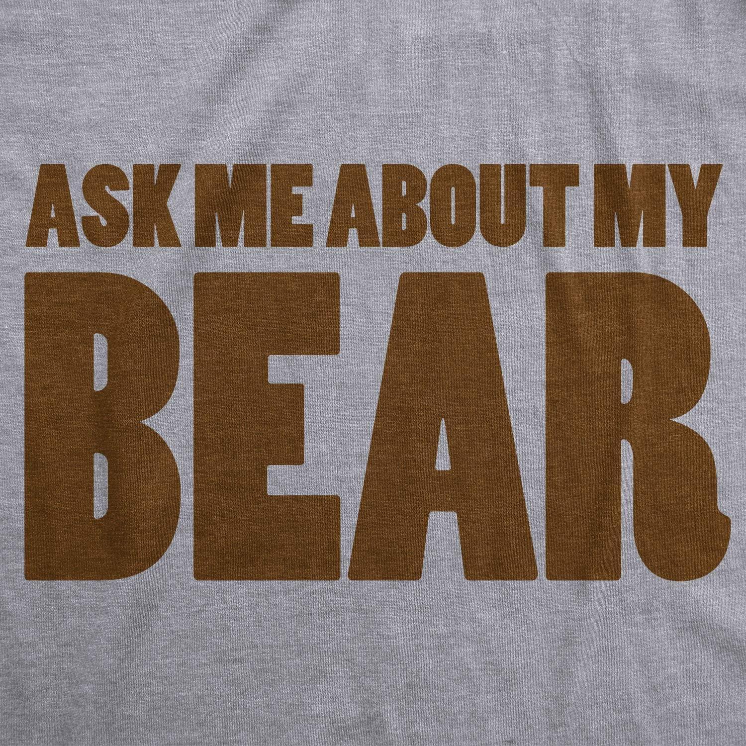imageAsk Me About My Angry Bear T Shirt Funny Bear Flip Shirt Bears Flipover Tee
