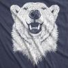 Ask Me About My Polar Bear T Shirt Funny Zoo Animal Flip Up Tee(Heather Navy)