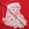Mens Ask Me About Santa Claus T Shirt Funny Christmas Party Beard Flip Up Tee(Red)