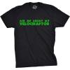 Ask Me About My Raptor Flipover T-Shirt – Funny Dinosaur Flip Up T-Shirt(Black)