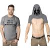 Mens Ask Me About My Boston Terrier T Shirt Funny Dog Owner Flip Up Tee(Light Heather Grey)