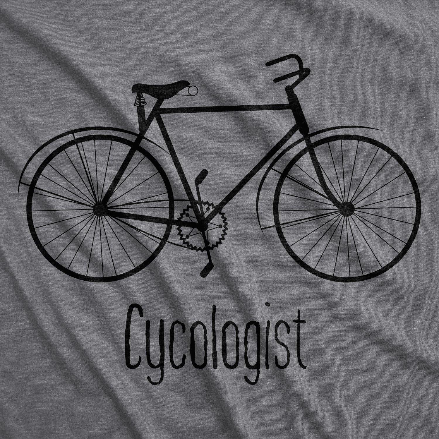 imageWomens Cycologist Funny Psychology Biking Cyclist Gift for Biker Graphic SarcasmDark Heather Grey