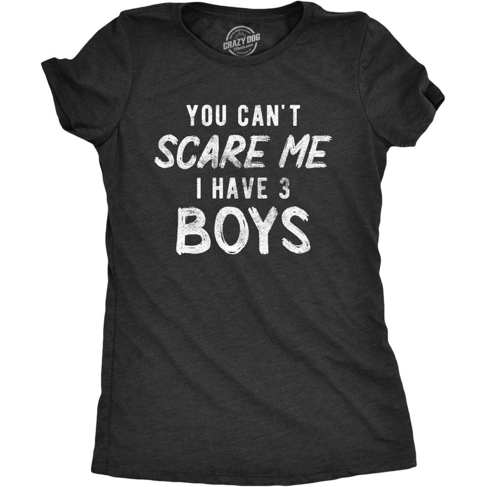 imageWomens Grammy Like Mom But No Rules T Shirt Funny Grandmother TeeHeather Black Three Boys