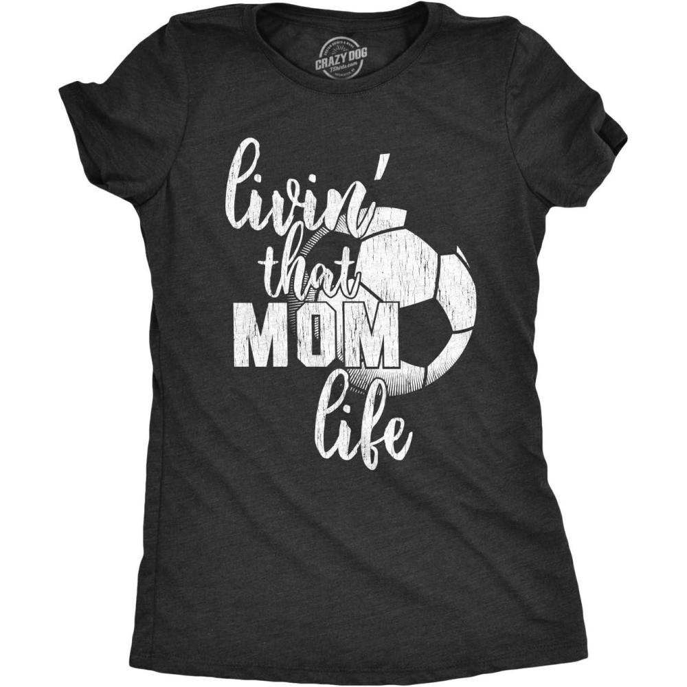 imageWomens This is What an Amazing Aunt Looks Like T Shirt Funny Family Tee for LadiesHeather Black Soccer Mom Life